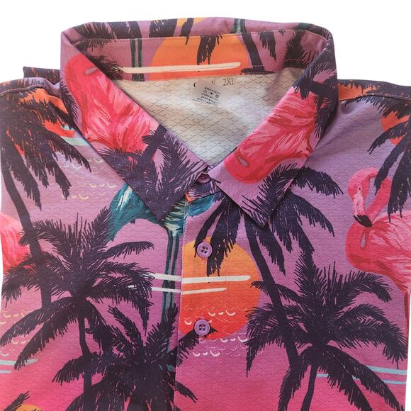 Lot of 2 Golf Gods Australia Button-down Shirts, Tropical, Hawaiian Size 2XL - Picture 2 of 14